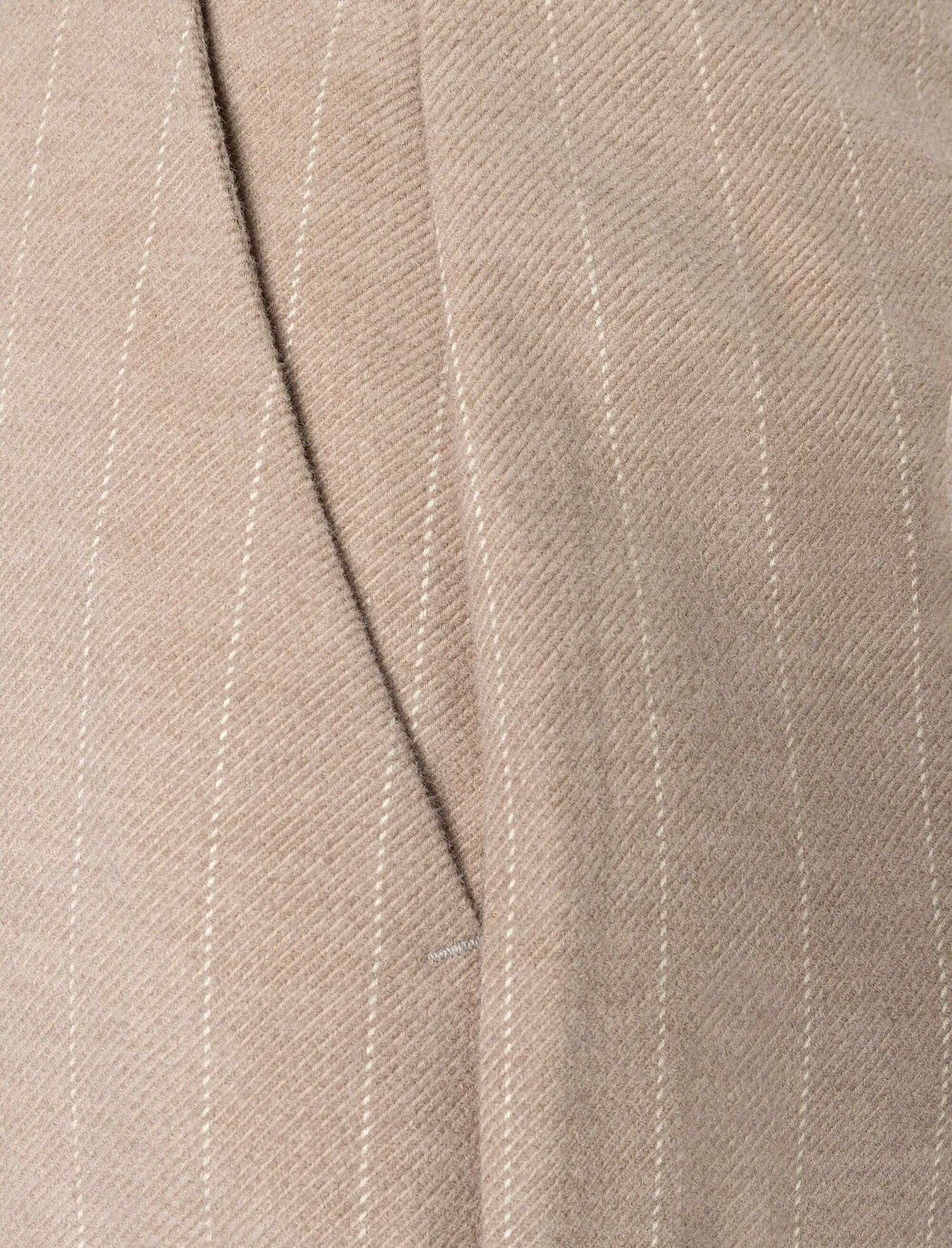 More & More Pinstripe Wide Leg Trousers Beige