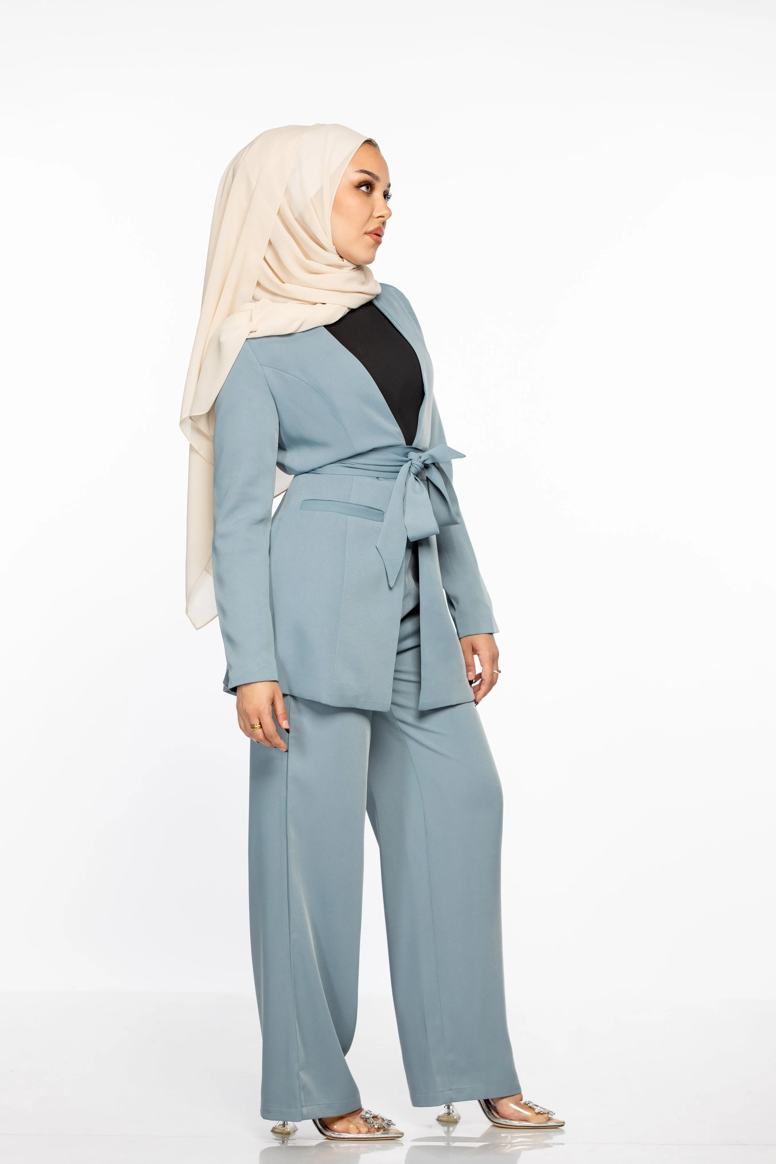 Omaya Trousers - Dusty Blue