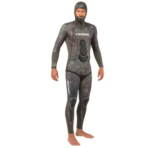 Open Box Cressi 5mm Mens Seppia 2-piece Freediving Wetsuit - Camo Grey - Large/4