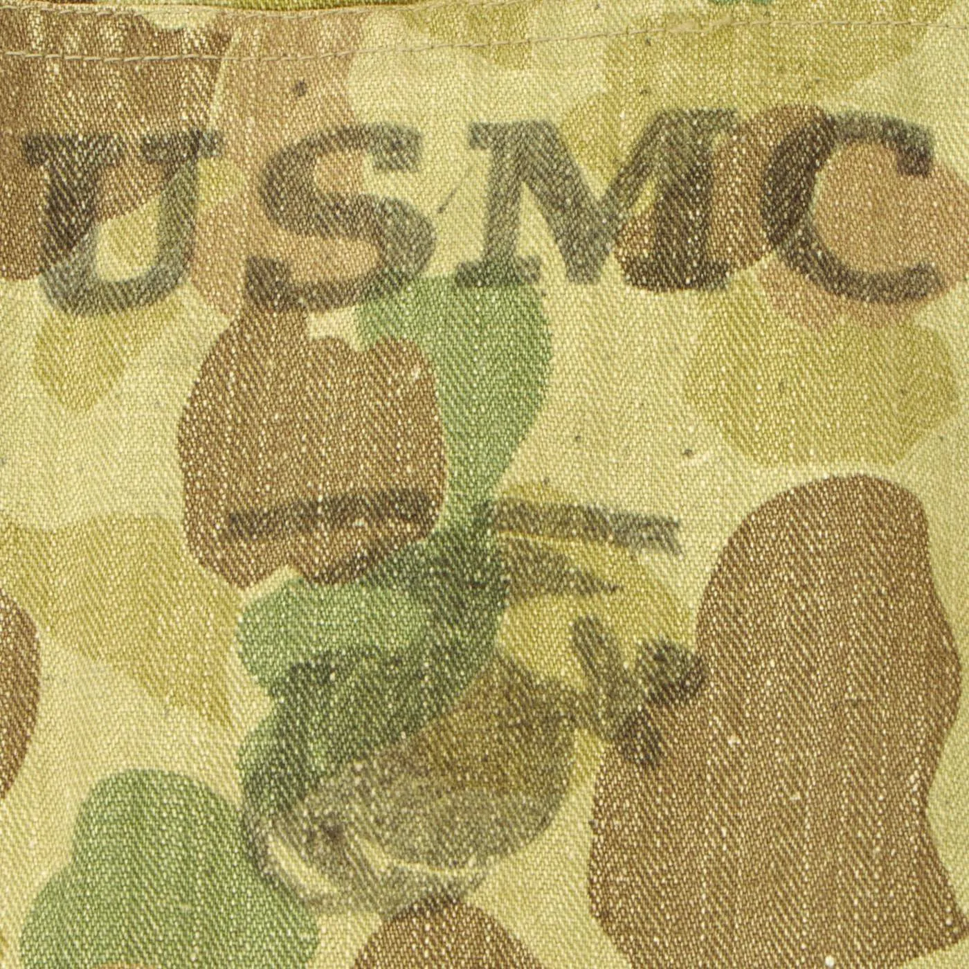 Original U.S. WWII Marine USMC Modified Camouflage Utility Uniform - As Seen In Book