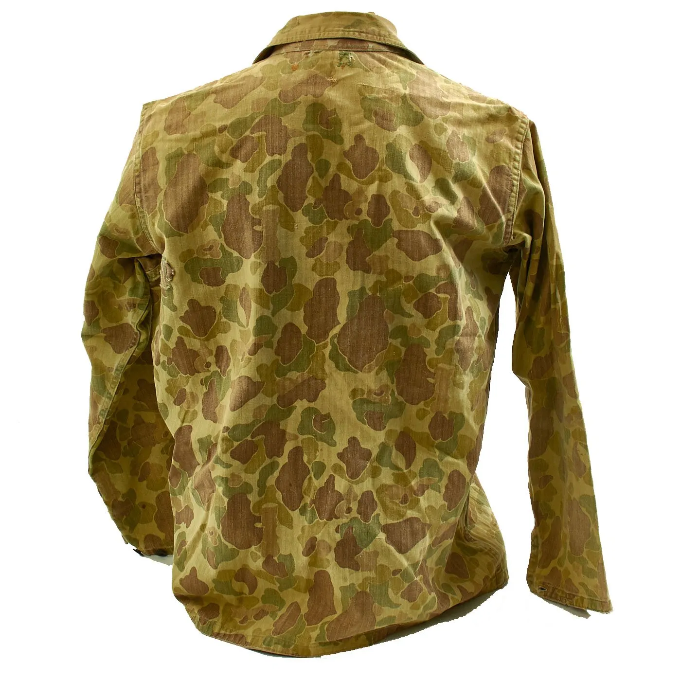 Original U.S. WWII USMC P44 Camouflage Pattern 1944 Utility Uniform Coat & Trousers