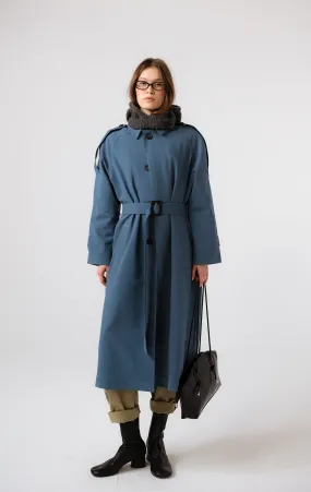 OSLO TRENCH COAT - NAVY