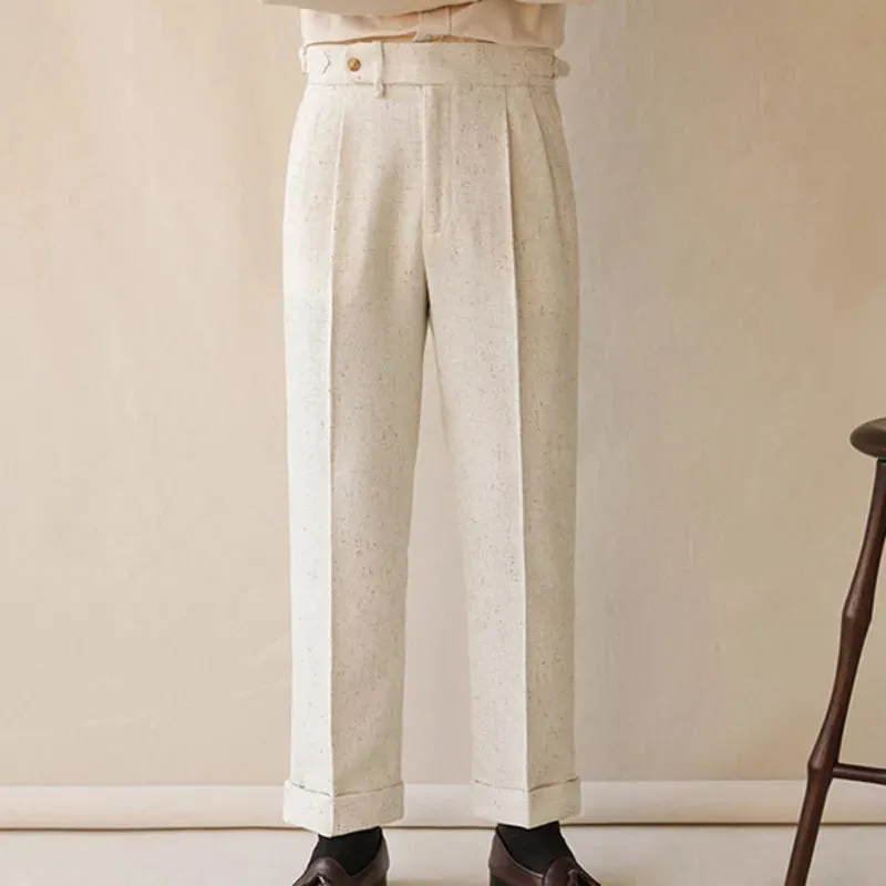 Paris high-waist design trousers