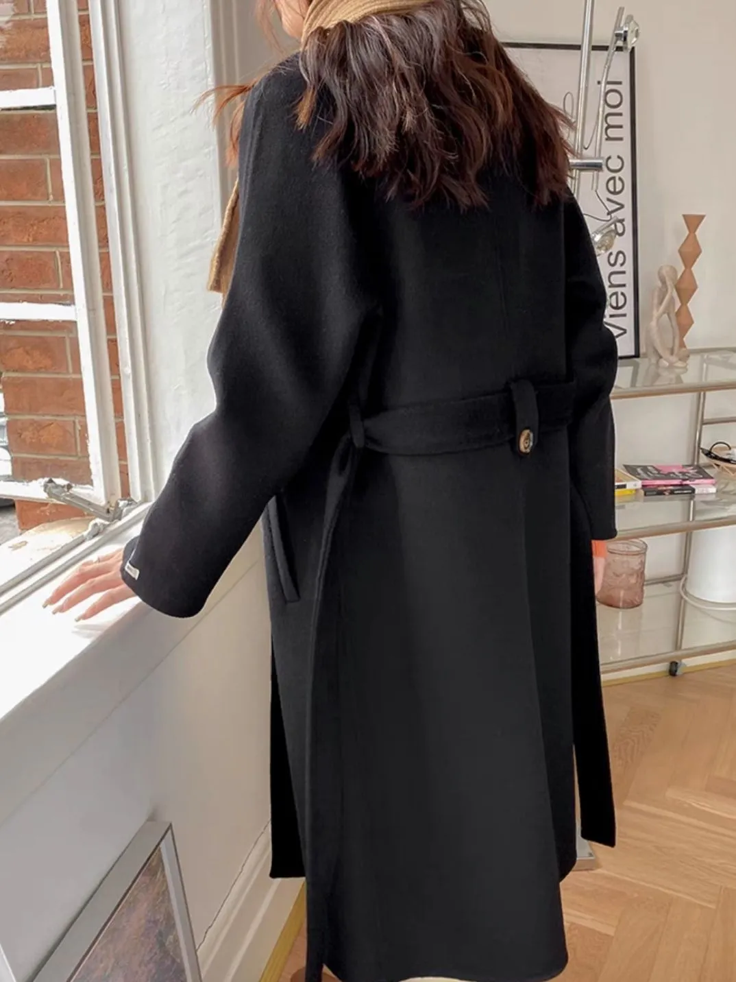 Parisian Handmade Wool Trench Coat - 100% Wool