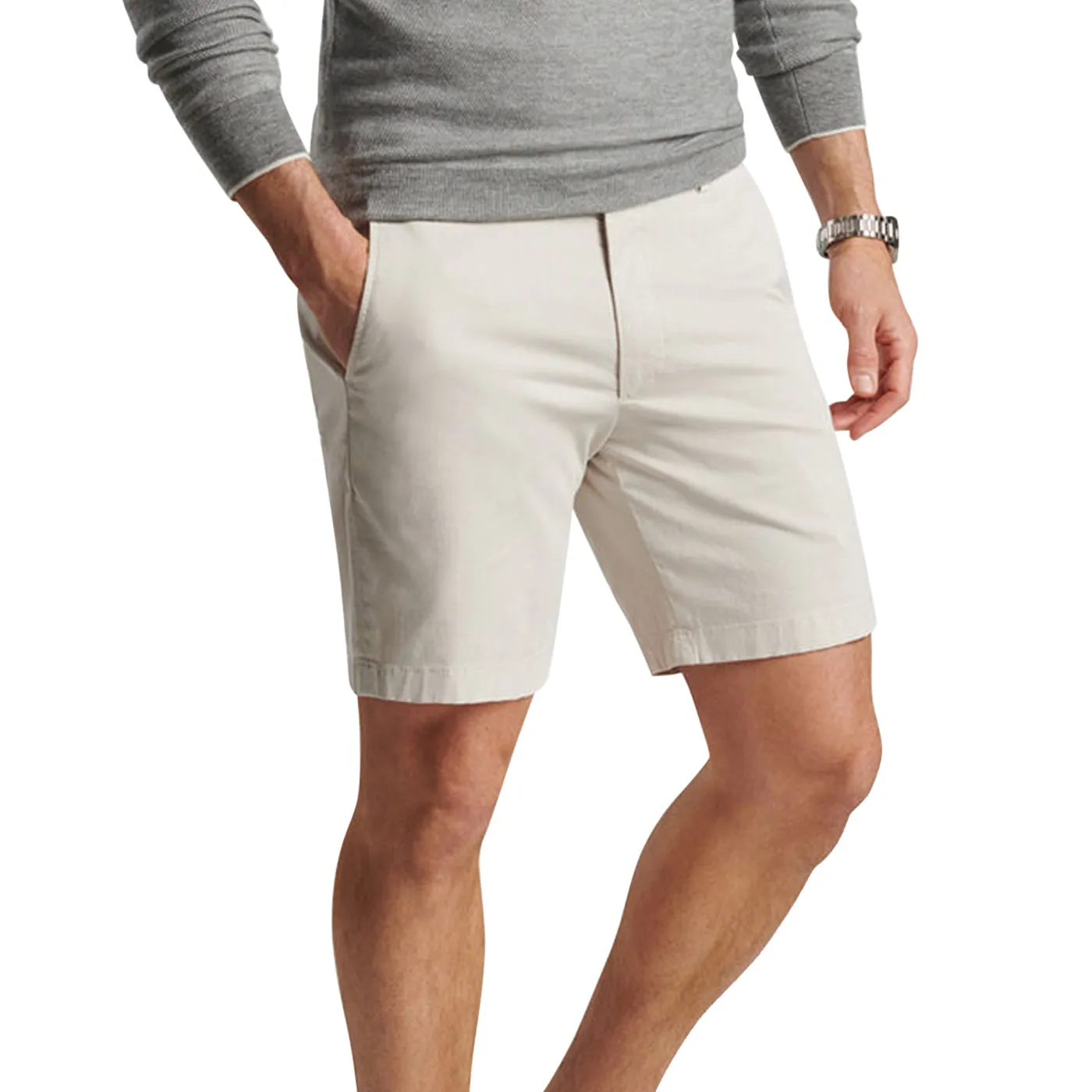 Peter Millar Concorde Garment-Dyed Golf Short - Stone