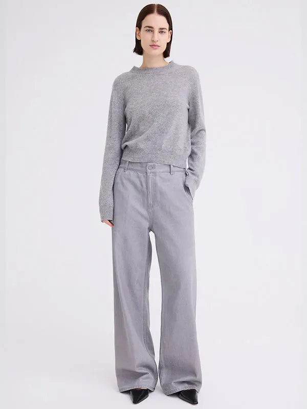 Peter Sweater in Mid Grey Marle