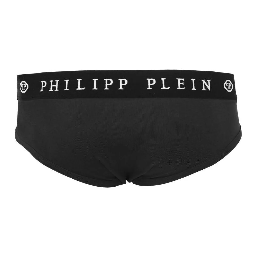 Philipp Plein Black Cotton Men Boxer Short Pack