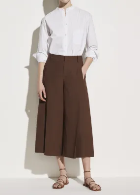 Pleat Front Culotte in Palo Santo