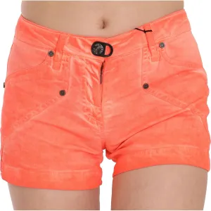 PLEIN SUD Chic Orange Mid Waist Mini Shorts