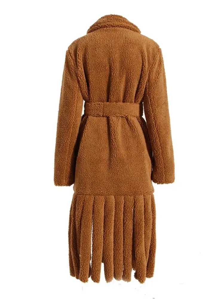 Pre Order:  Faux Fur Fringe Coat