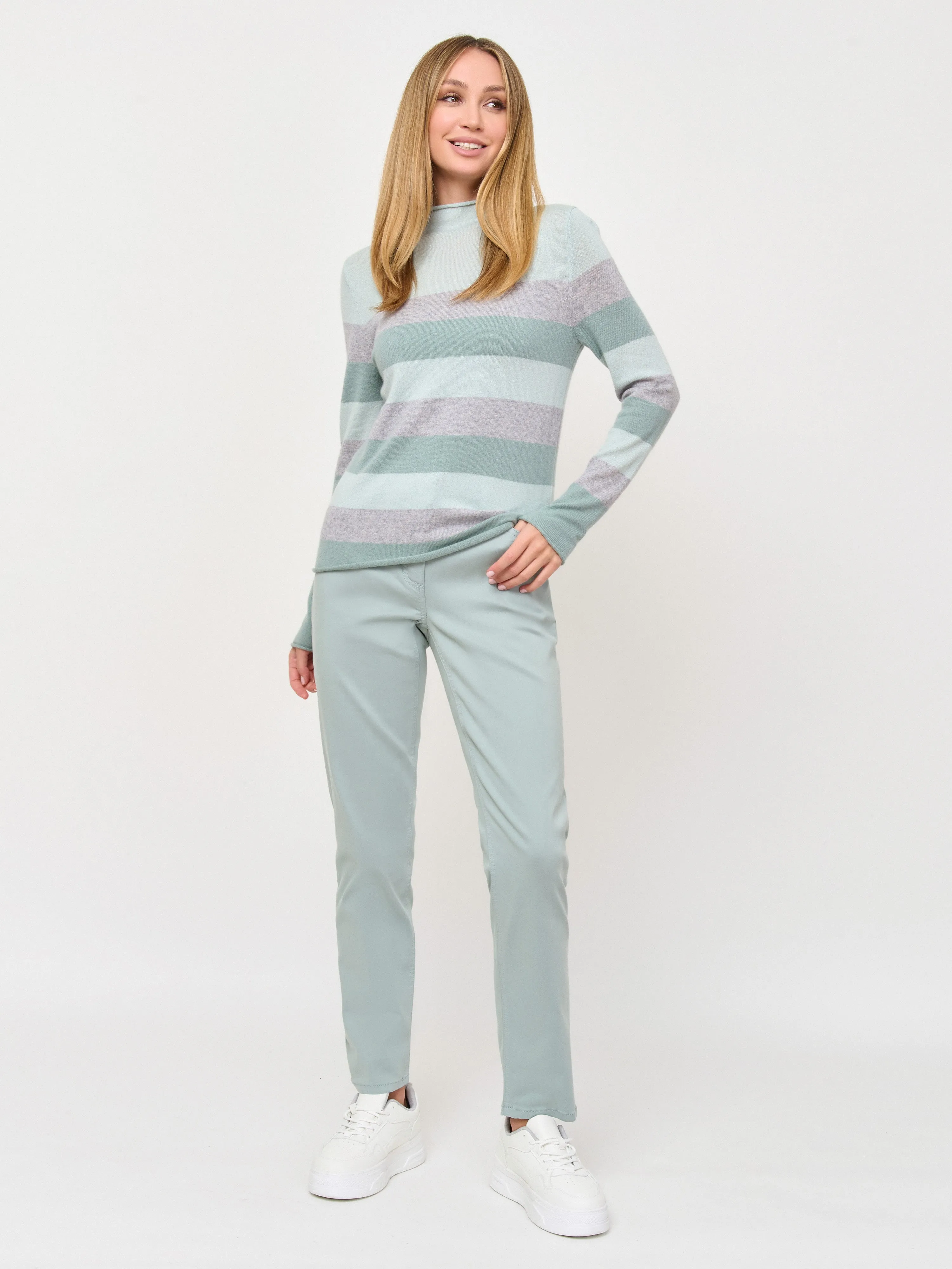 Pullover with Block Stripes