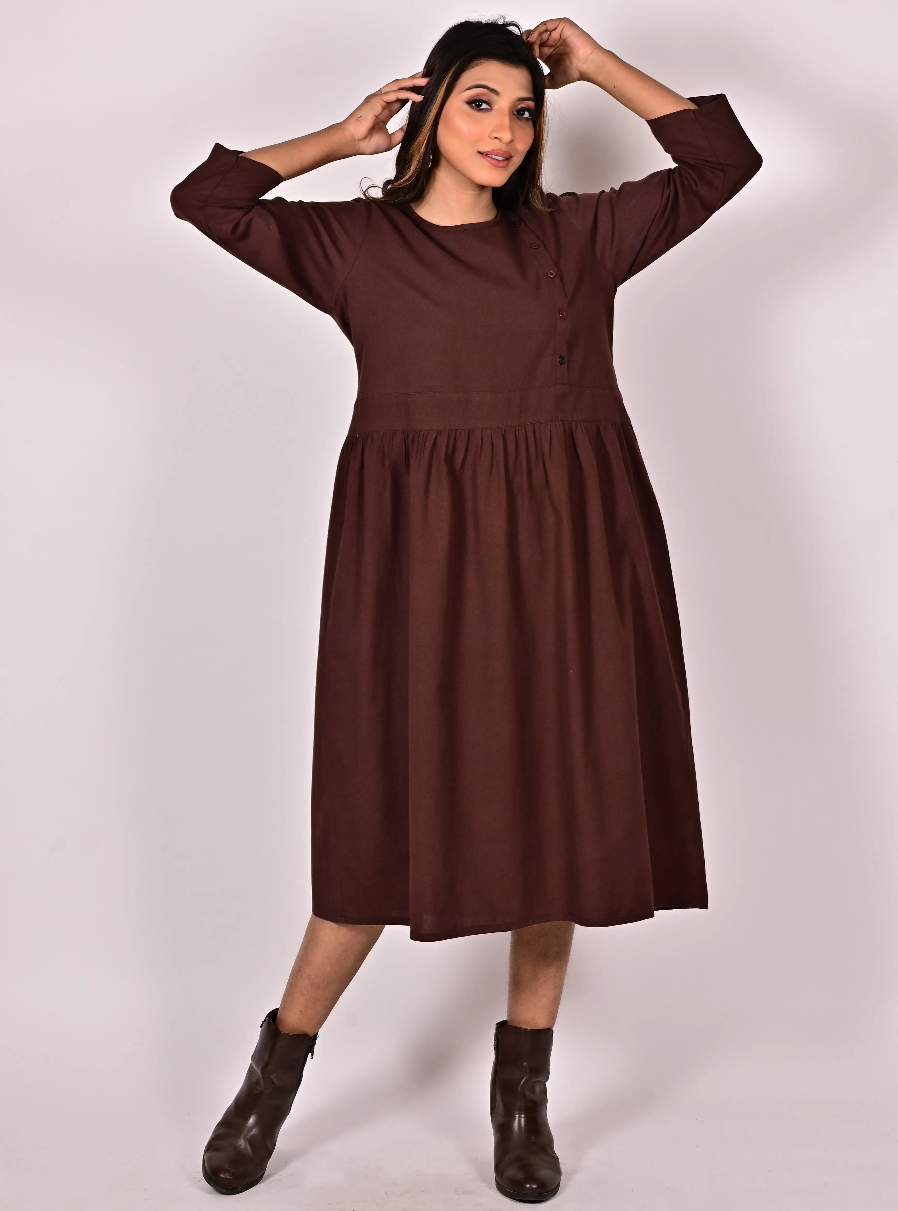 PULOMA Linen-Cotton Dress: Made to Order/Customizable