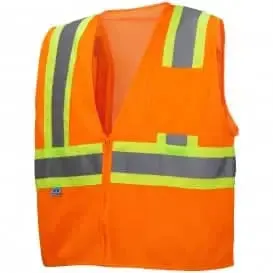 PYRAMEX - Type R - Class 2 Hi-Vis Orange Safety Vest