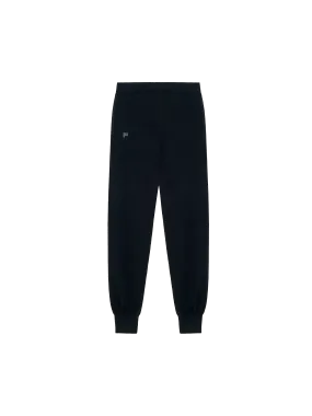 Recycled Cashmere Track Pants—black