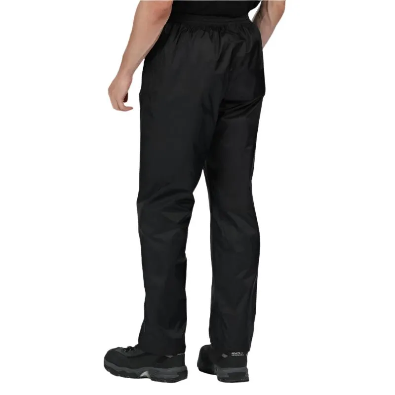 Regatta Mens Pro Packaway waterproof trouser - Black