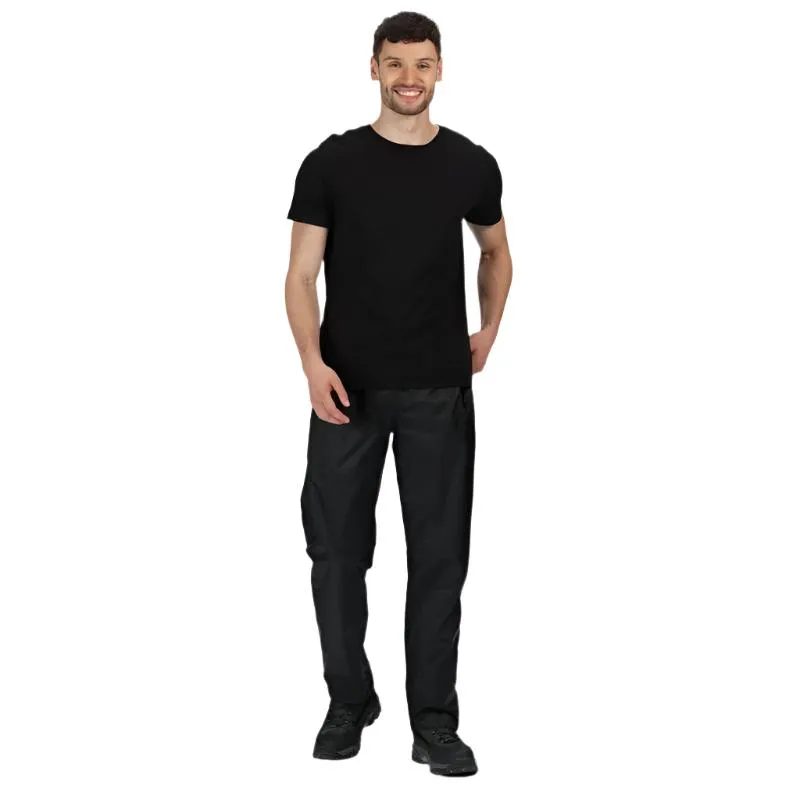 Regatta Mens Pro Packaway waterproof trouser - Black