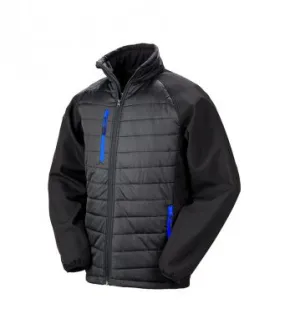 Result Workwear Compass Padded Jacket Black/royal