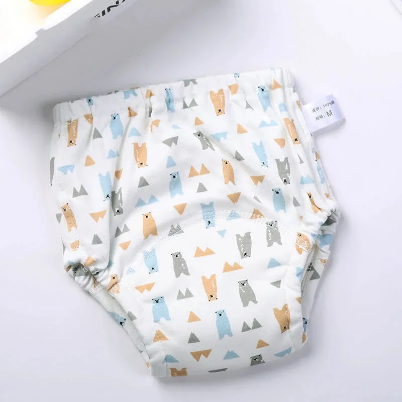 Reusable Waterproof Baby Training Pants - Soft Cotton for Gentle Potty Training