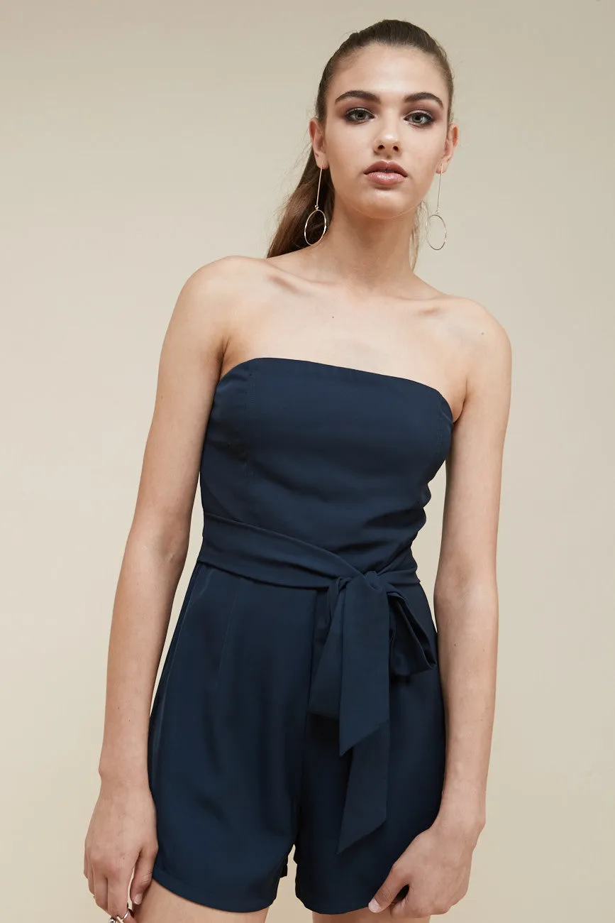 Revolver Strapless Playsuit