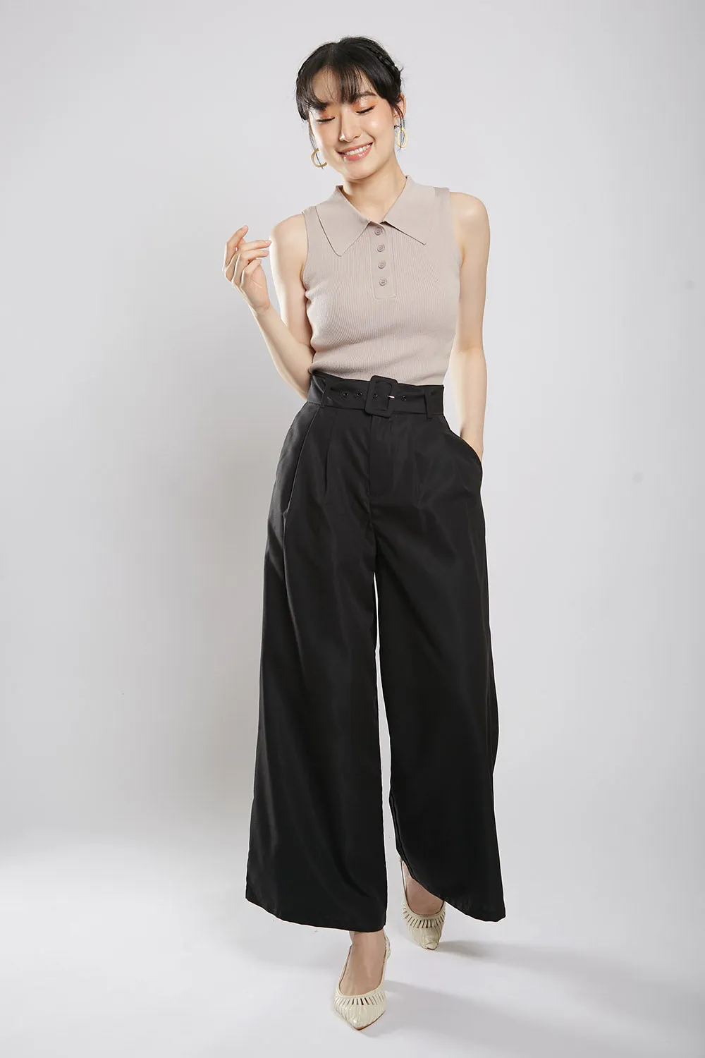 Rivka Tailored Culottes in Black