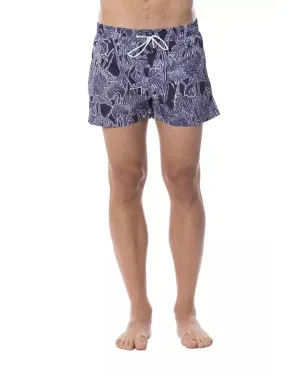 Roberto Cavalli Sport Mens Floral Print Swim Shorts