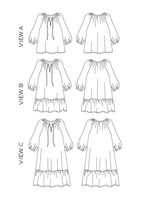 Roscoe Dress / Blouse - Sewing Pattern | True Bias