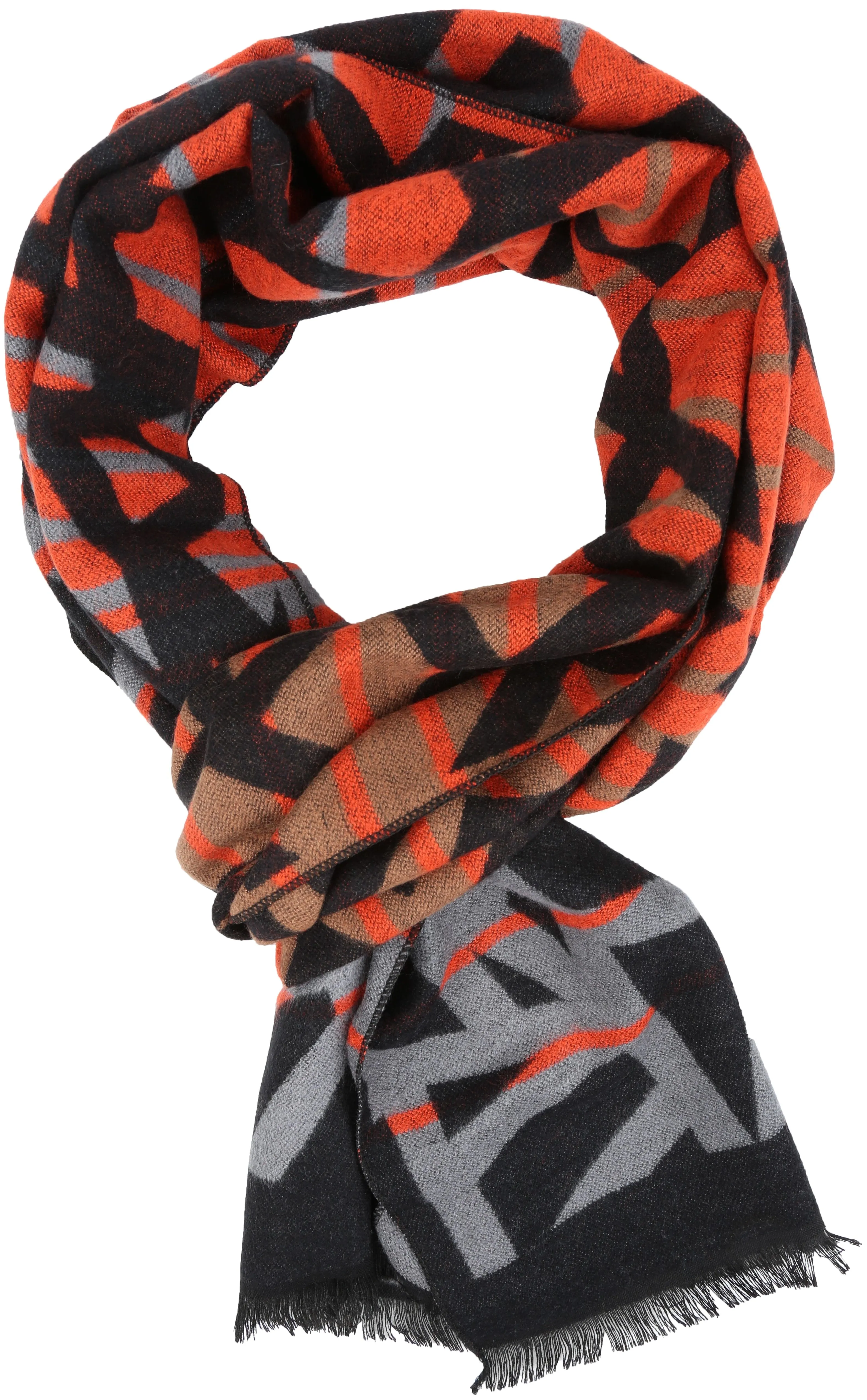 Sakkas Louek Long Wide Multi Colored Patterend UniSex Cashmere Feel Scarf