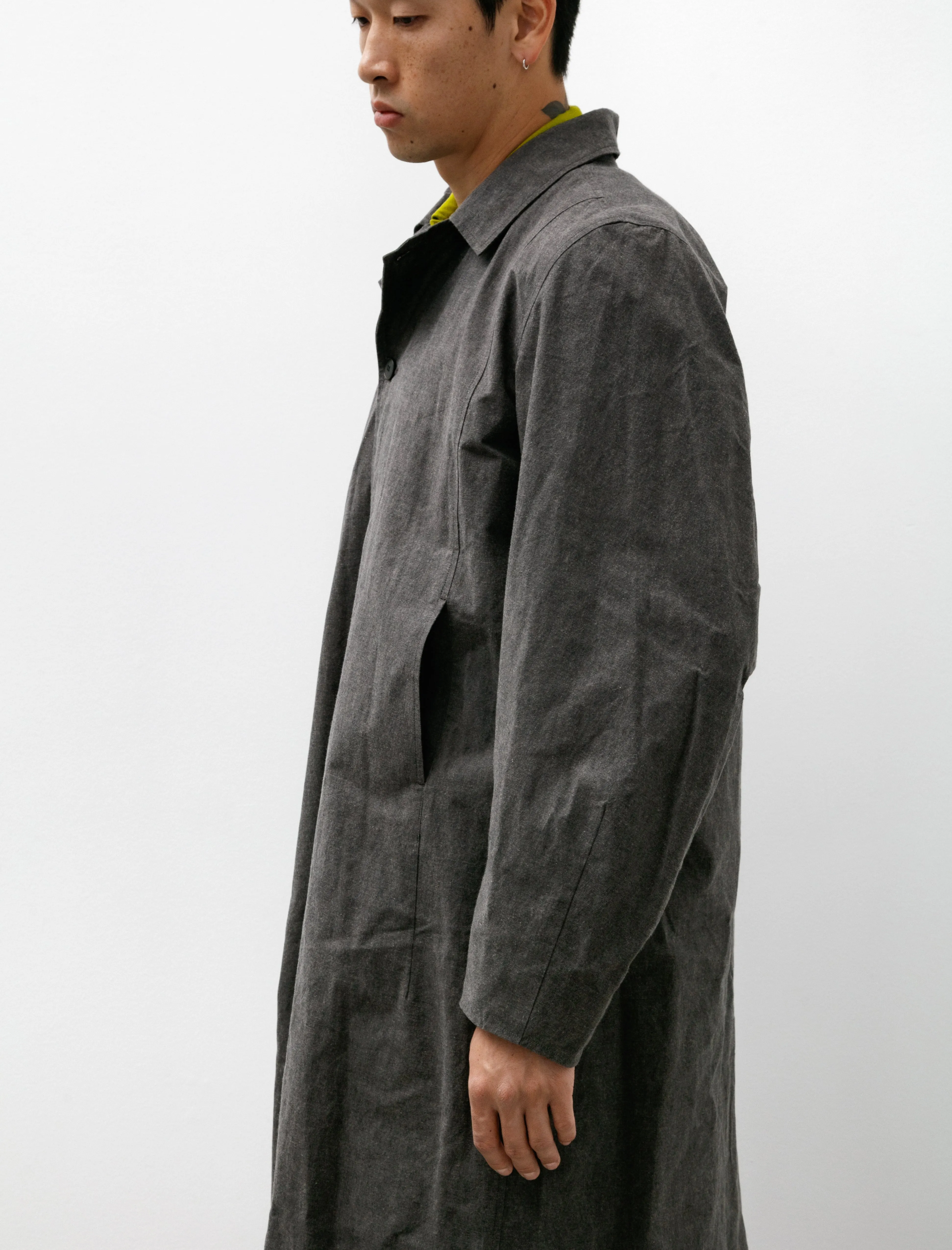 Shepherds Coat Charcoal Waxed Fine Canvas