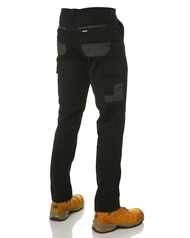 Slim Flex Tradie Cargo Pant - Black