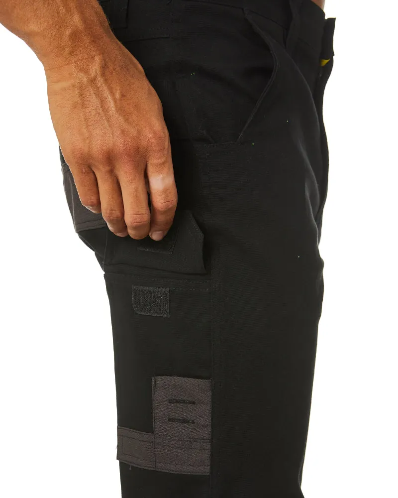 Slim Flex Tradie Cargo Pant - Black