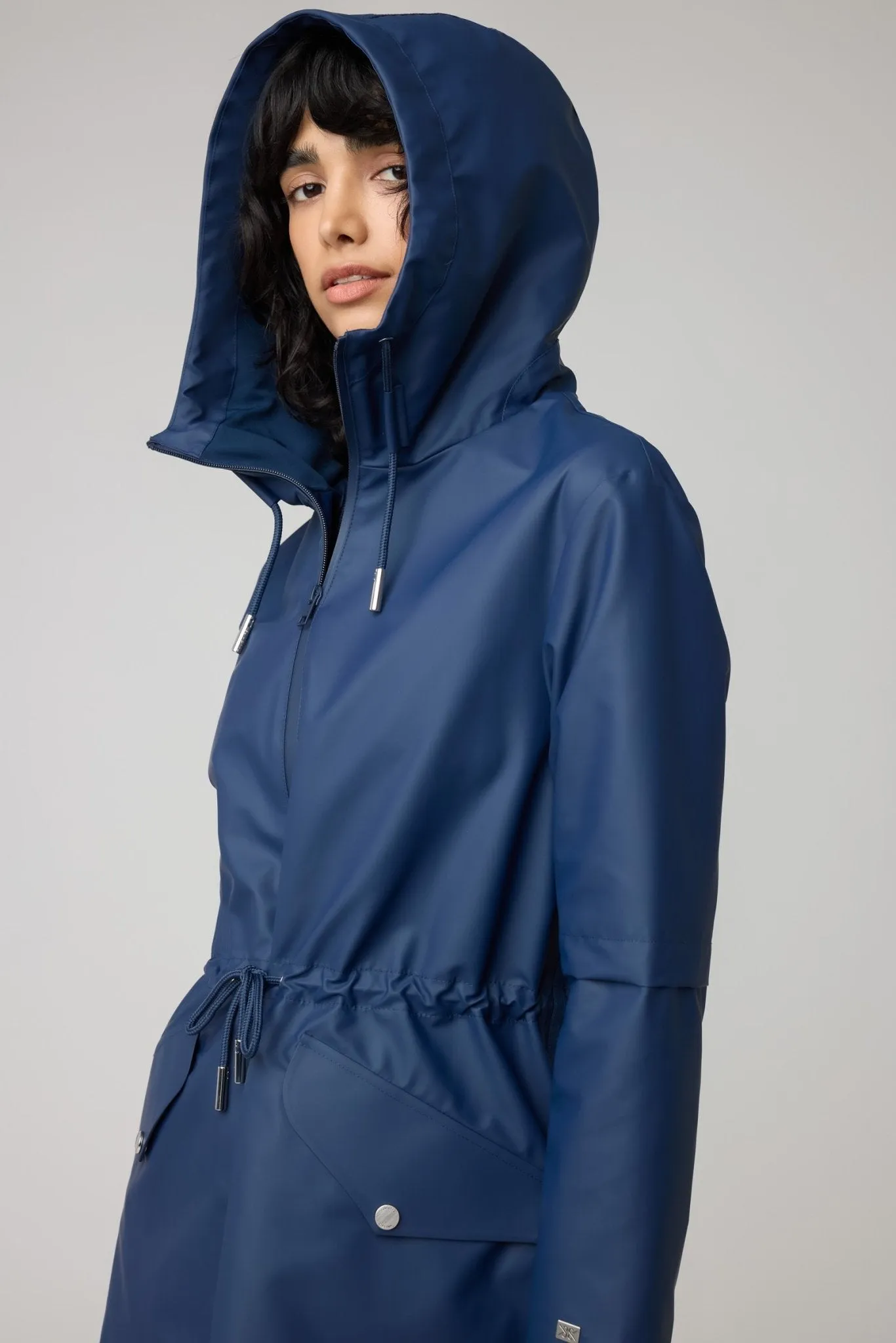 SOIA&KYO SOPHIE - Relaxed A-Line Raincoat With Hood