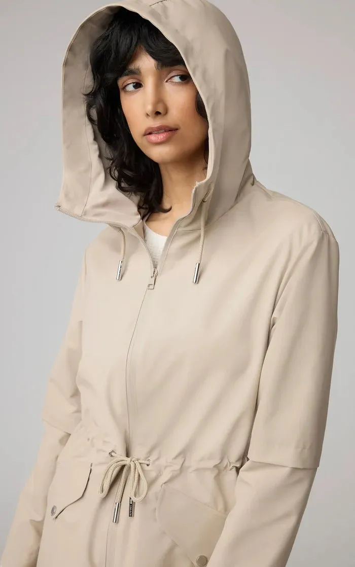 SOIA&KYO SOPHIE - Relaxed A-Line Raincoat With Hood