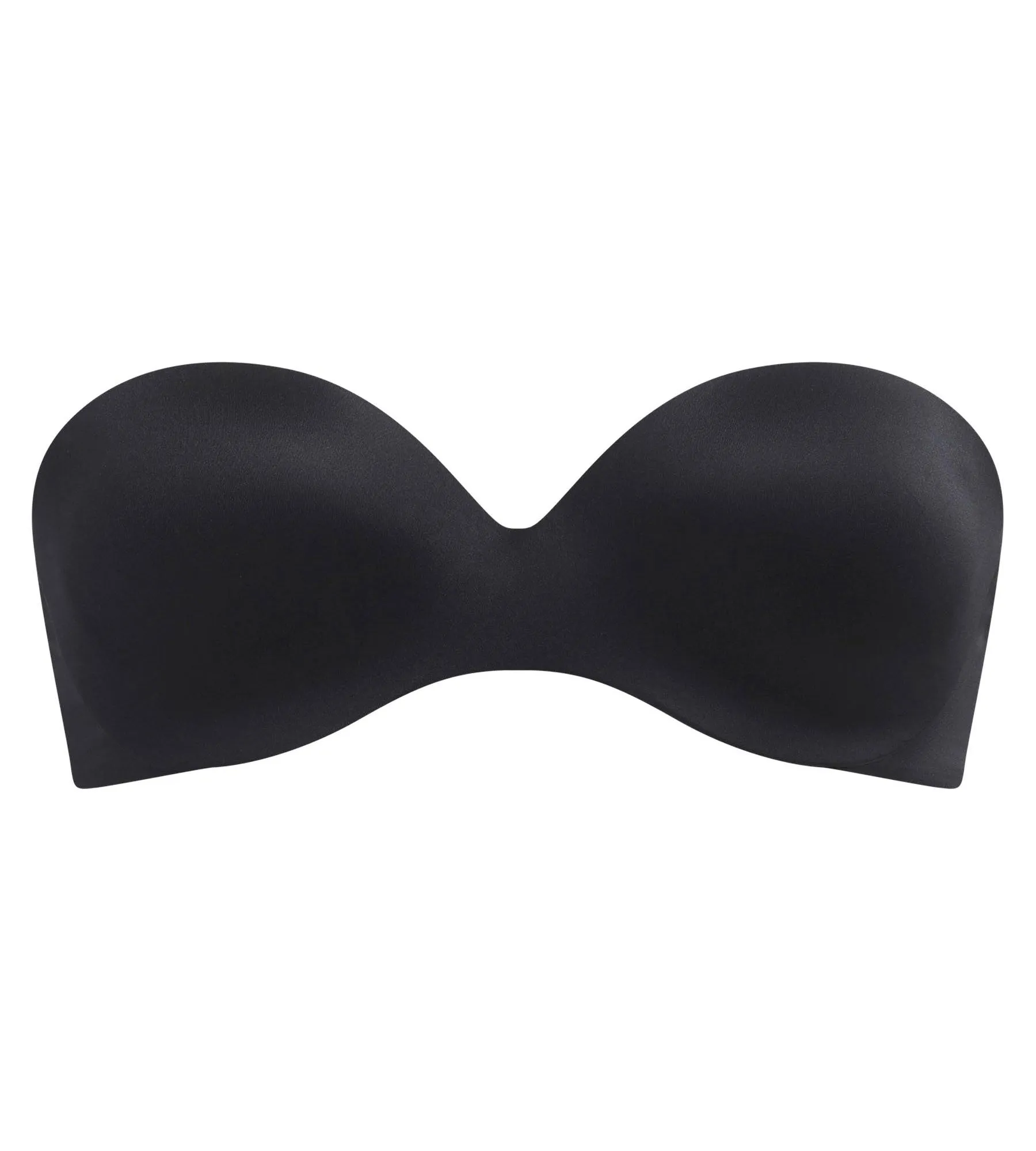 Soutien-gorge bandeau à bretelles amovibles en microfibre noire Dim