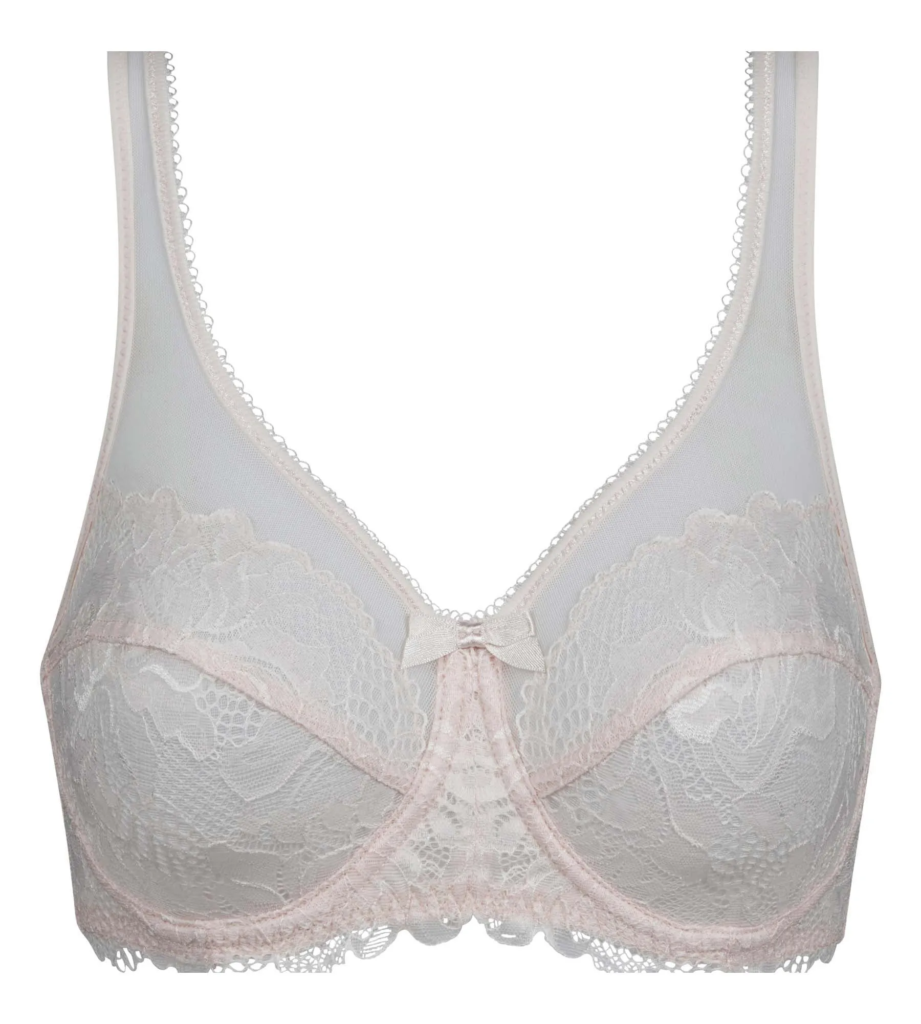 Soutien-gorge emboîtant en dentelle Rose Ballerine Generous Essentiel