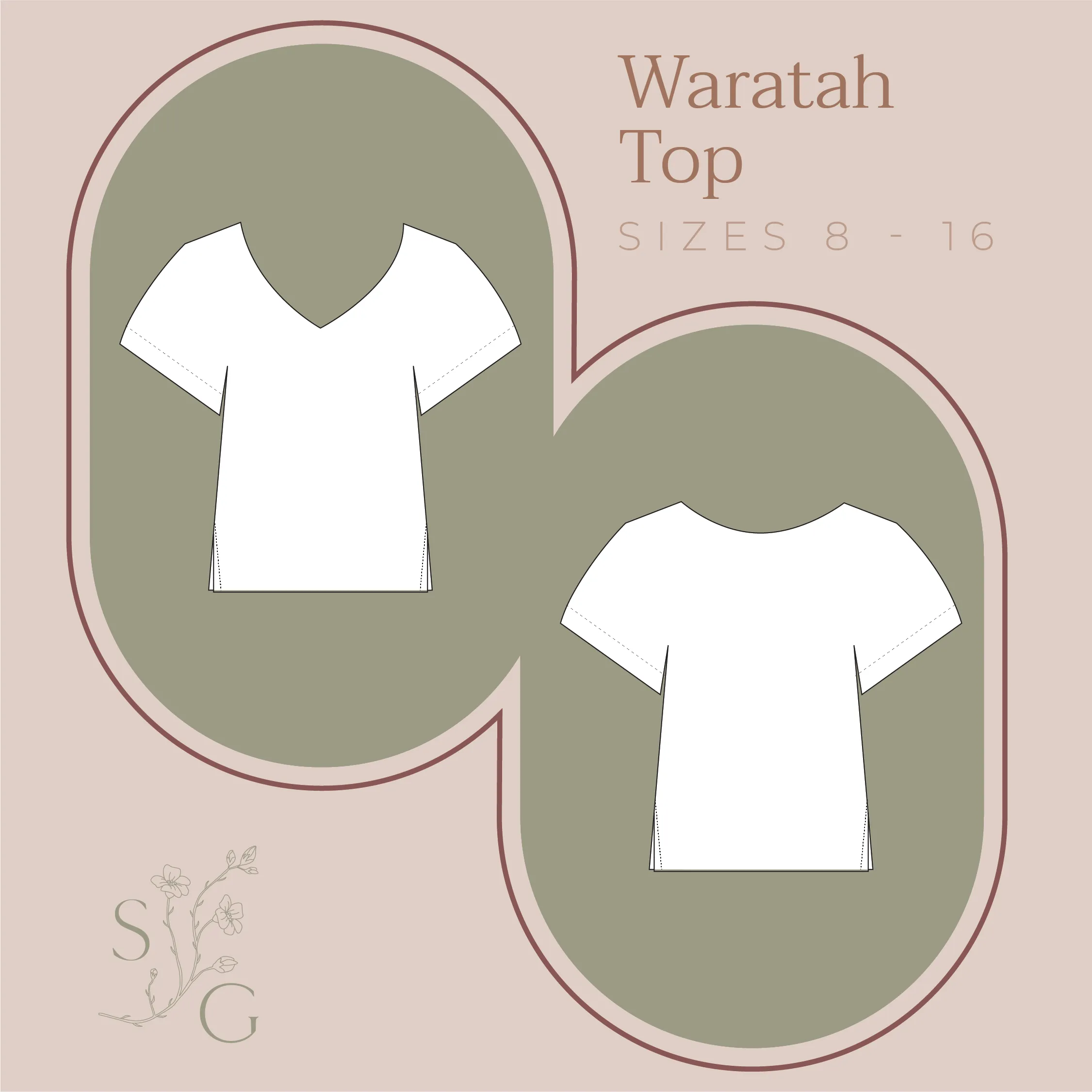 Stitched for Good Waratah Top