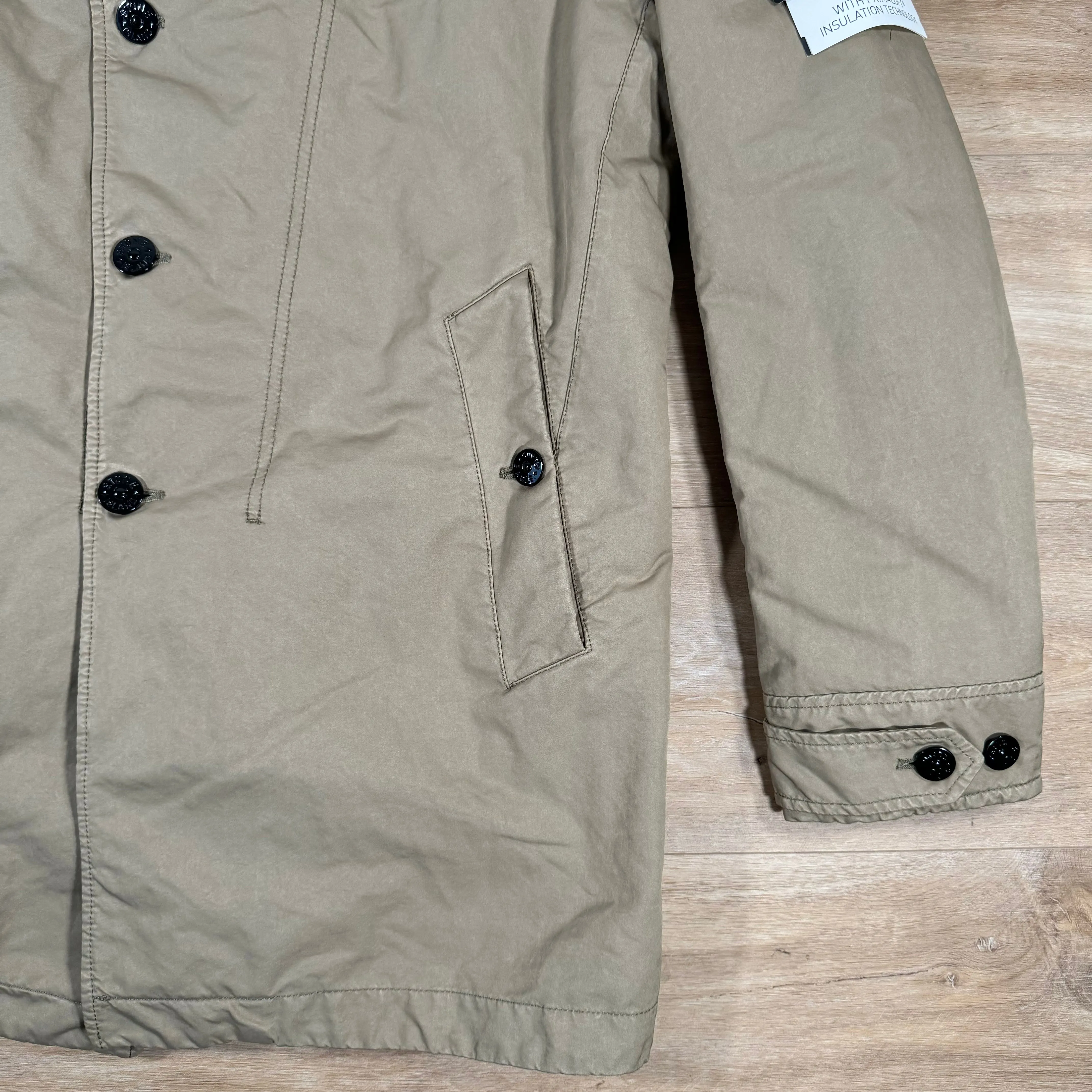 Stone Island David-TC Trench Jacket in Biscuit