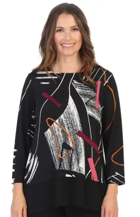 Strings ITY Knit Contrast Tunic