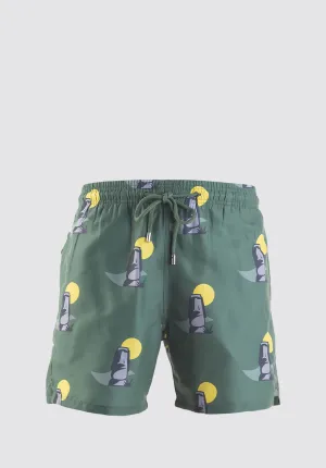 Swim Shorts - Easter Island | Army Green