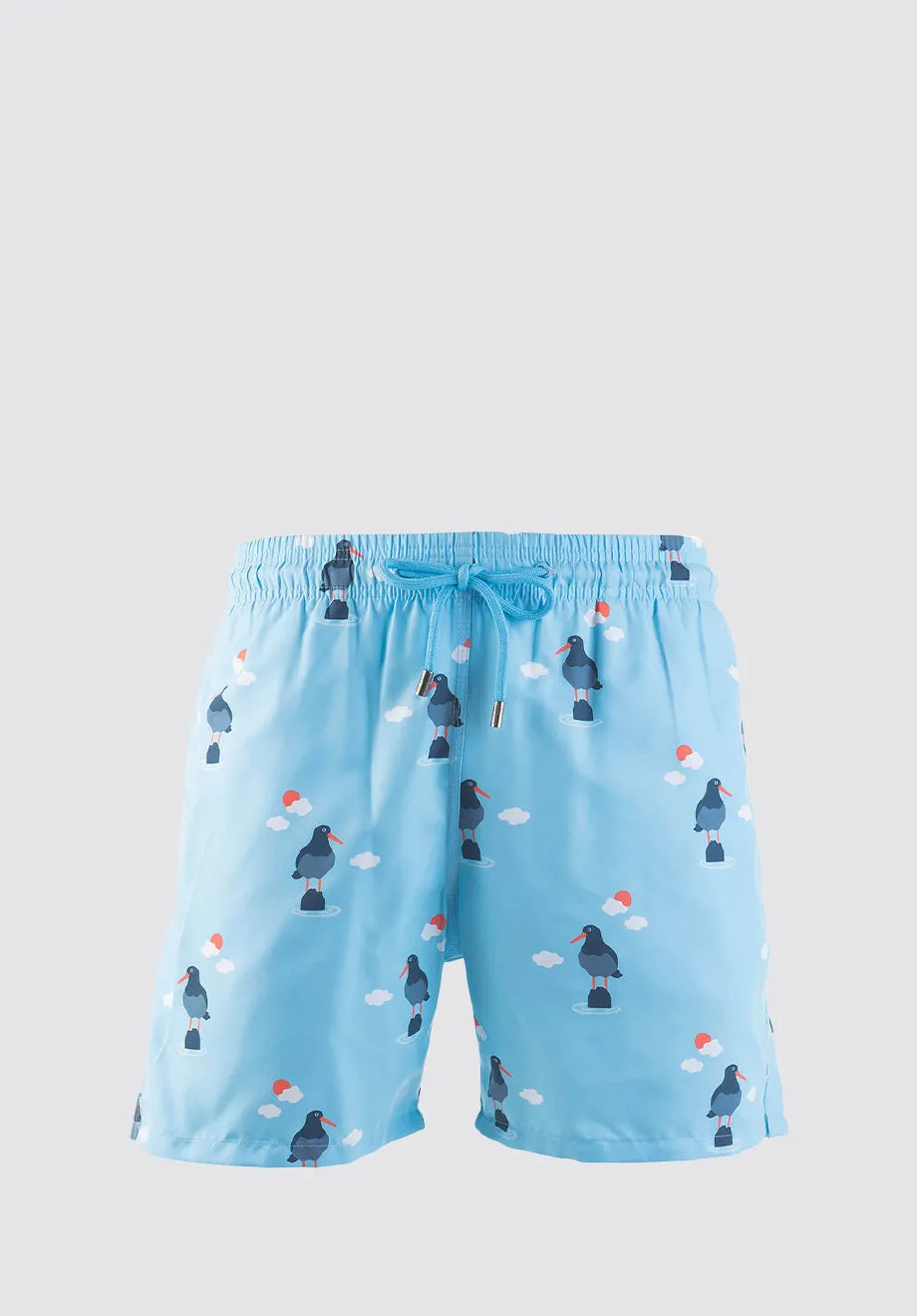 Swim Shorts - Oyster Catchers | Baby Blue