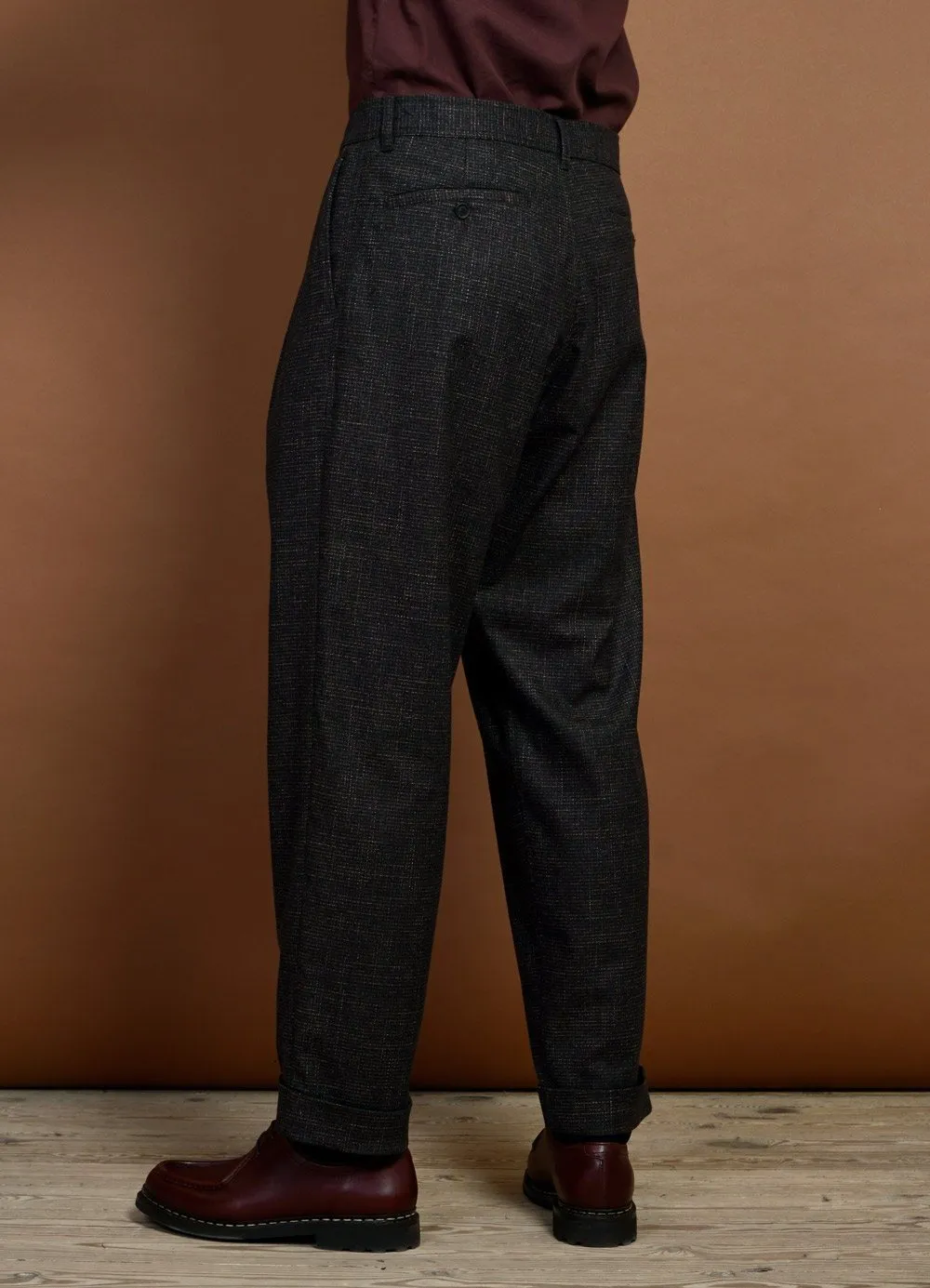 SYLVESTER | Double Pleated Trousers | Macchiato