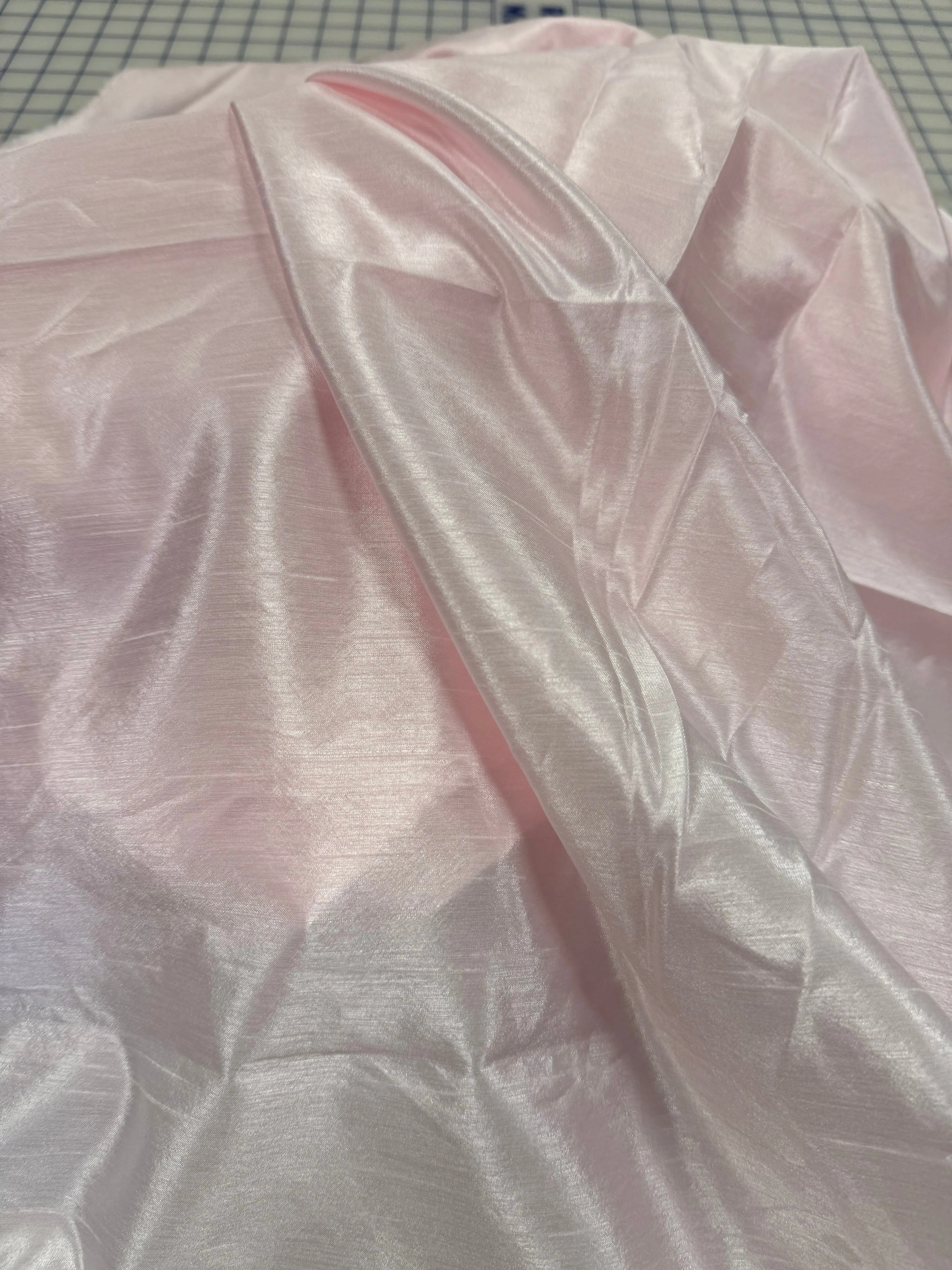 Taffeta- 44-inch Wide Light Pink 100% Polyester Lining Weight Special Purchase