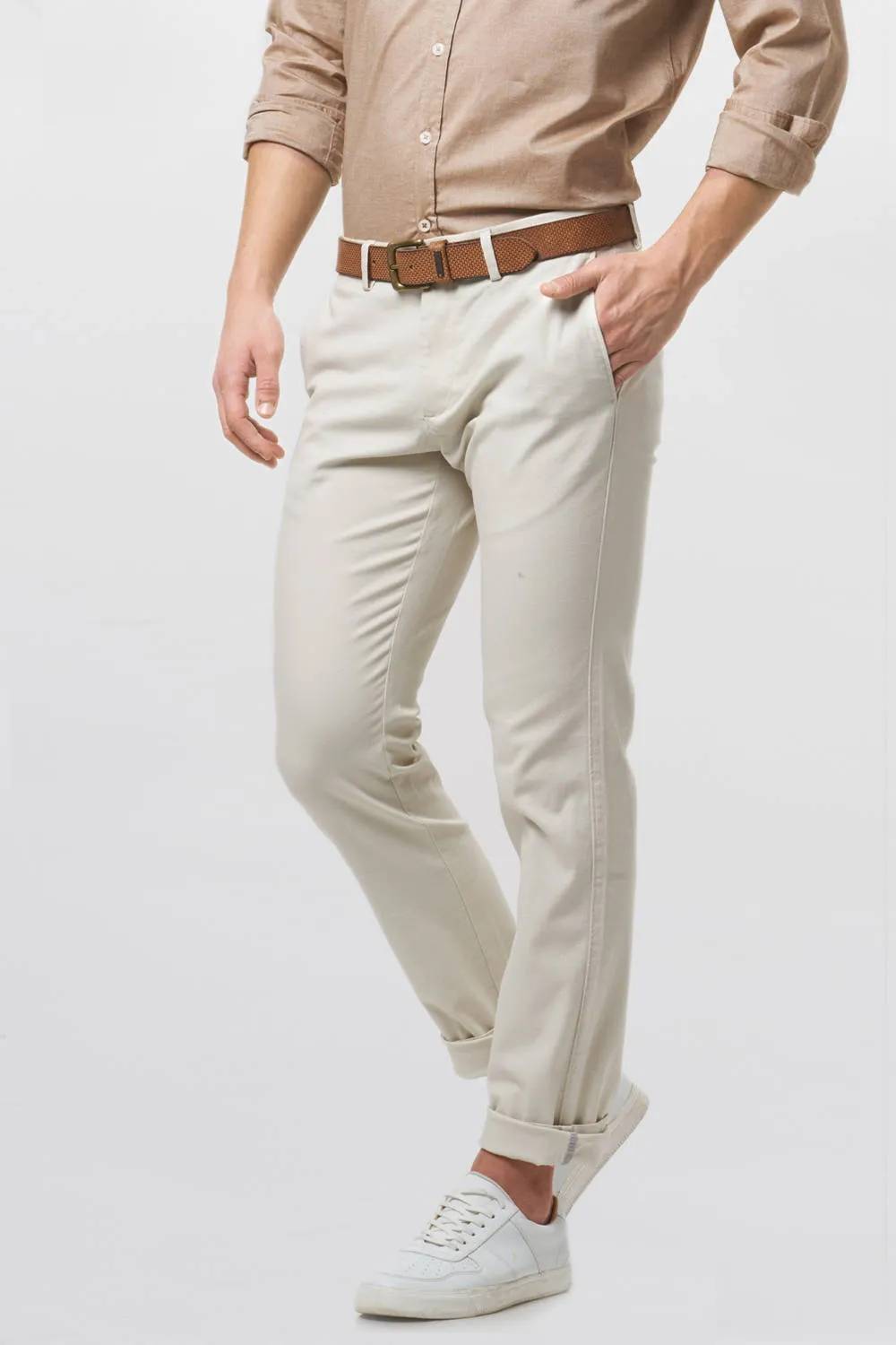 Tapered Fit Fancy Twill Trouser