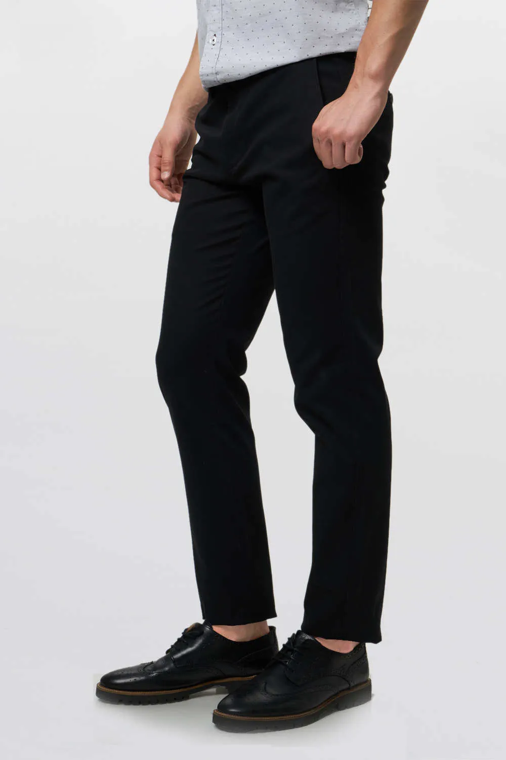 Tapered Fit Fancy Twill Trouser