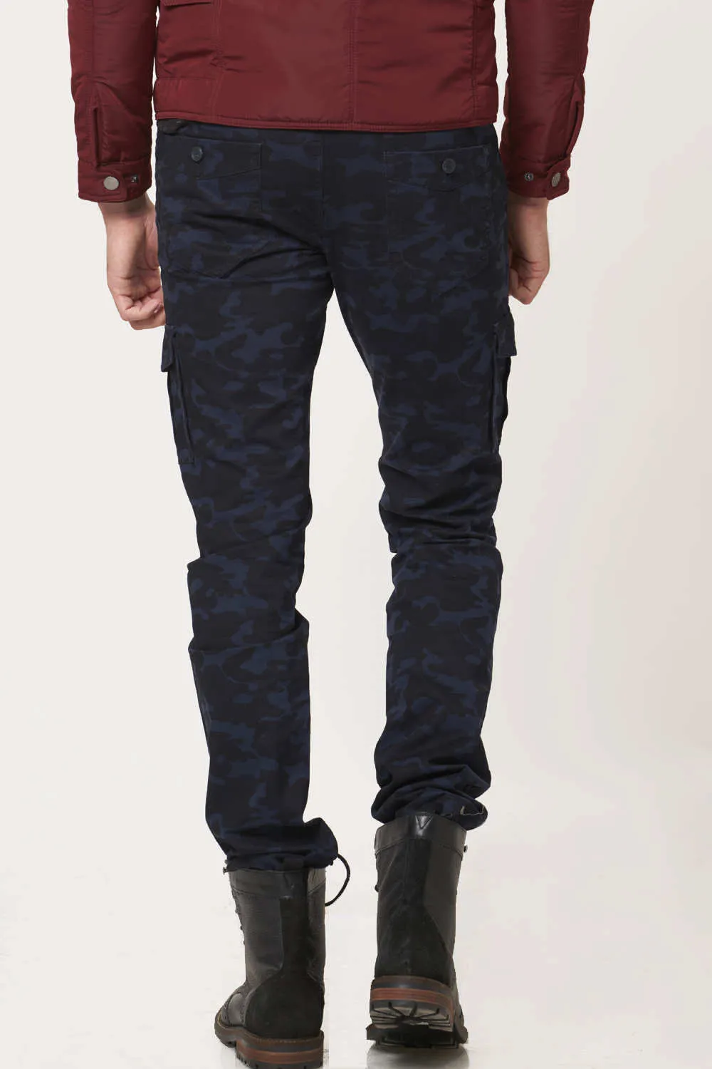 Tapered Fit Printed Cargo Trouser