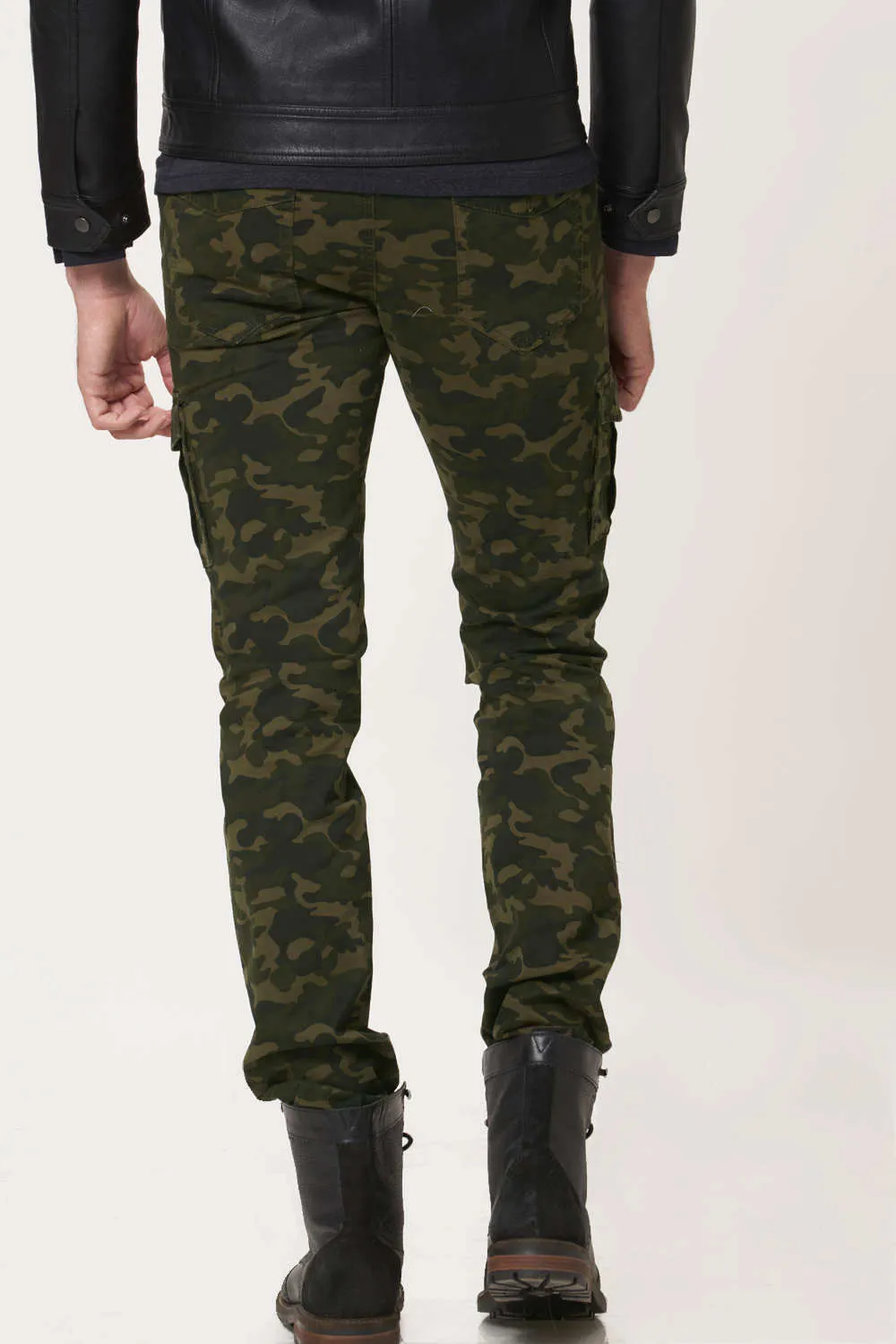 Tapered Fit Printed Cargo Trouser