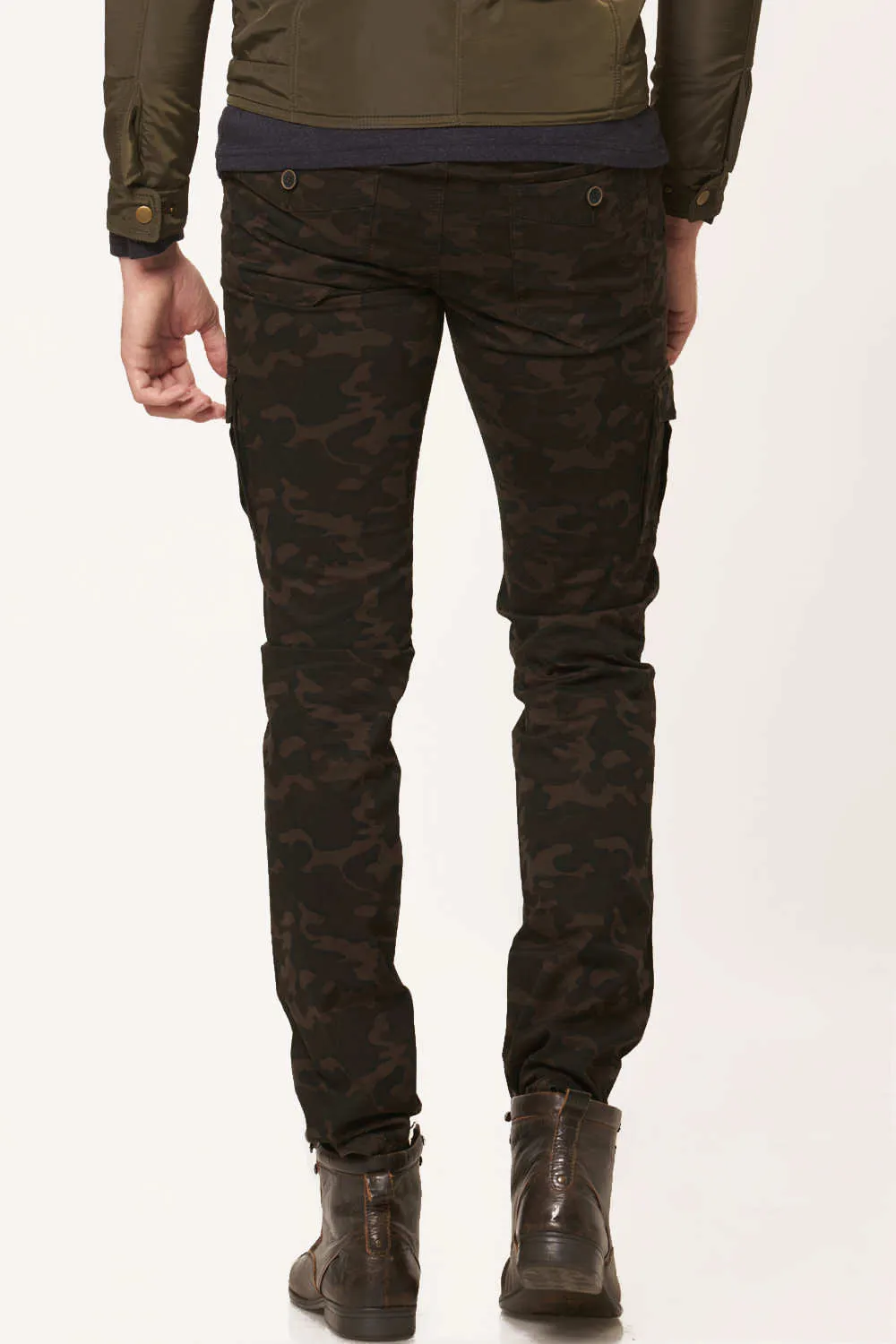 Tapered Fit Printed Cargo Trouser