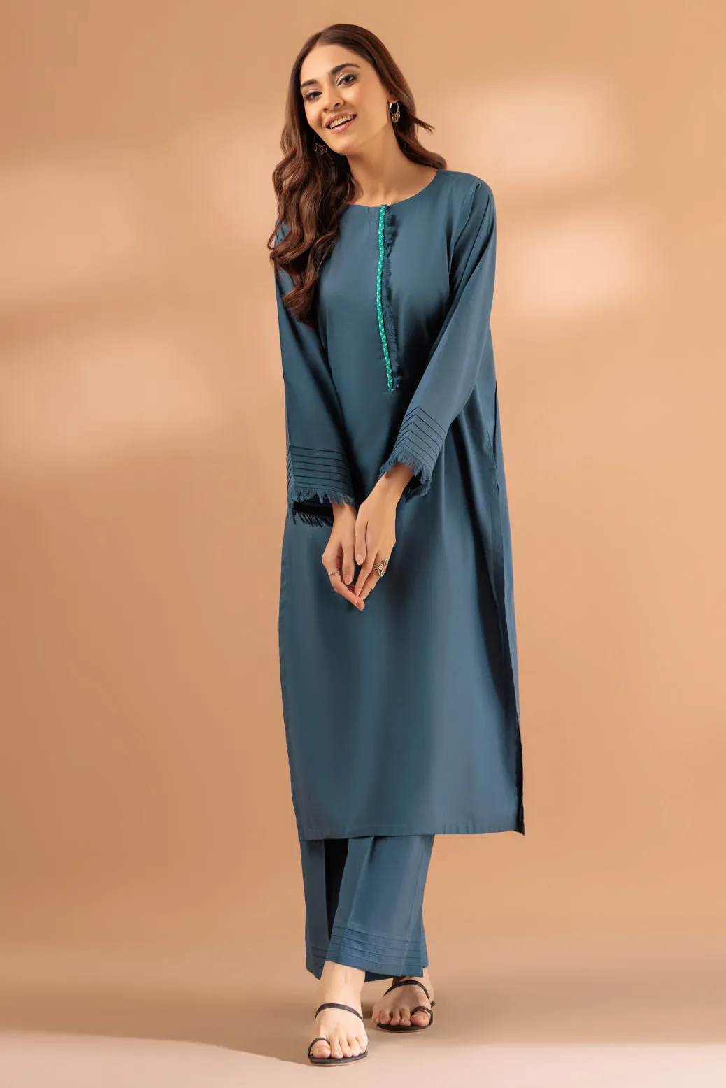 TEAL-CAMBRIC-2 PIECE (SS1242P05)