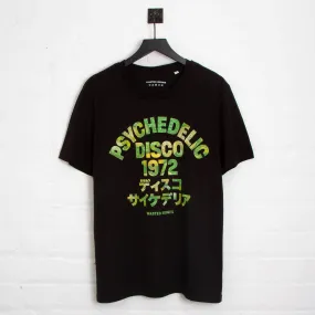 Terrarium 1972 Psychedelic Disco Front Print - Tshirt - Black