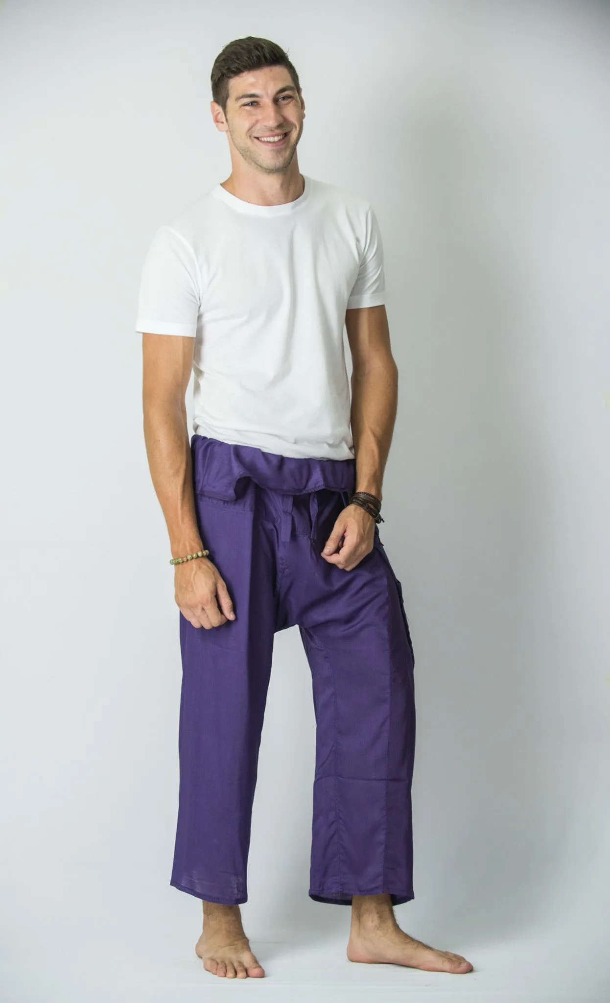 Thai Fisherman Yoga Massage Pants Grape