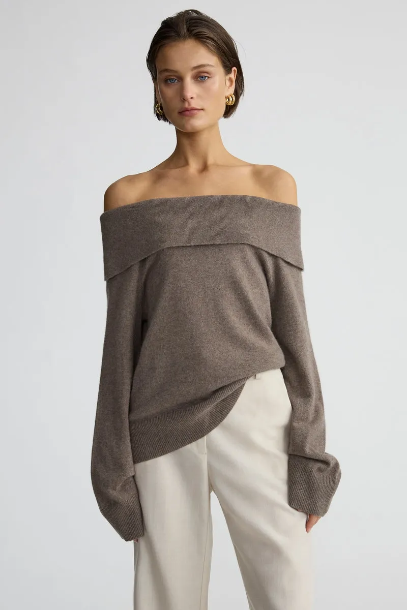 THE CASHMERE OFF SHOULDER - BRACKEN